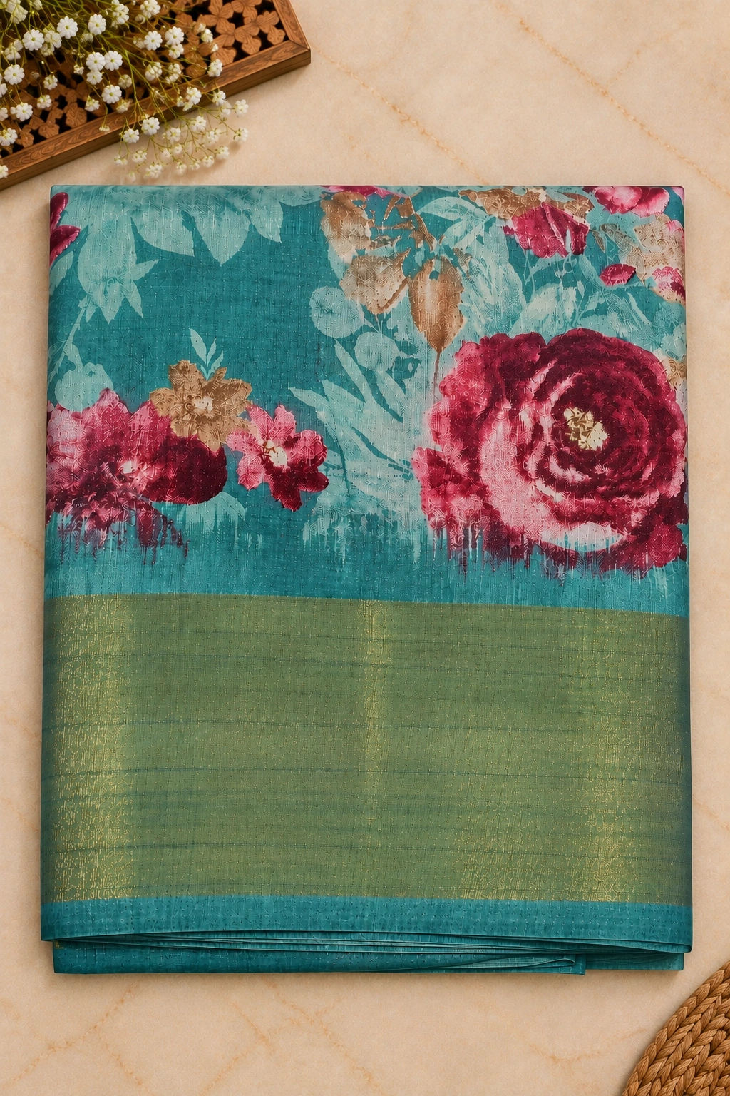 Vastriya Floral Breeze Cotton Saree