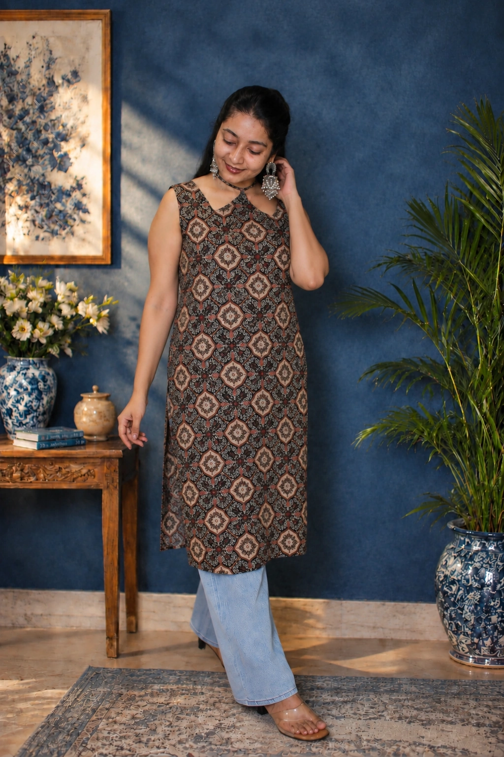 Saira Heritage Ajrakh Print Kurta 🤎